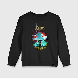 Свитшот хлопковый детский The Legend of Zelda - Link, цвет: черный