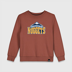 Свитшот хлопковый детский Denver Nuggets, цвет: кирпичный