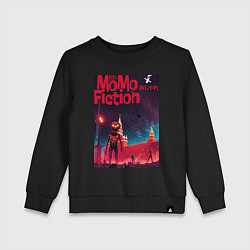 Свитшот хлопковый детский MoMo - зомби-апокалипсис на Красной площади в Моск, цвет: черный