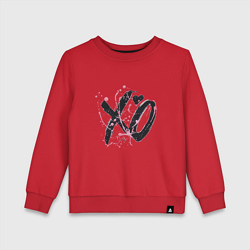 Детский свитшот XO / Красный – фото 1