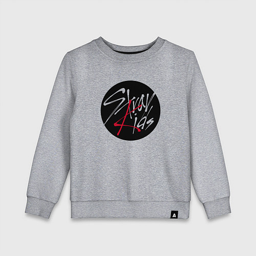 Детский свитшот Stray Kids logo / Меланж – фото 1