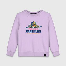 Свитшот хлопковый детский Florida panthers - hockey team, цвет: лаванда