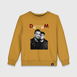 Свитшот хлопковый детский Depeche Mode 2023 Memento Mori - Dave & Martin 09, цвет: горчичный