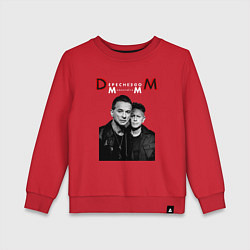 Свитшот хлопковый детский Depeche Mode 2023 Memento Mori - Dave & Martin 09, цвет: красный