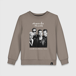 Свитшот хлопковый детский Depeche Mode World Violation Tour Band, цвет: утренний латте