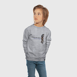 Свитшот хлопковый детский Depeche Mode - Shake The Disease, цвет: меланж — фото 2
