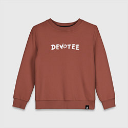 Свитшот хлопковый детский Depeche Mode - Devotee Mode, цвет: кирпичный