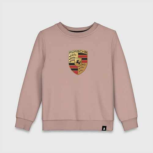 Детский свитшот Porsche sport auto / Пыльно-розовый – фото 1