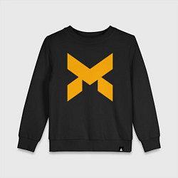 Свитшот хлопковый детский Monarch solutions, цвет: черный