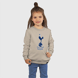 Свитшот хлопковый детский Tottenham Hotspur fc sport, цвет: миндальный — фото 2