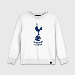 Свитшот хлопковый детский Tottenham Hotspur fc sport, цвет: белый