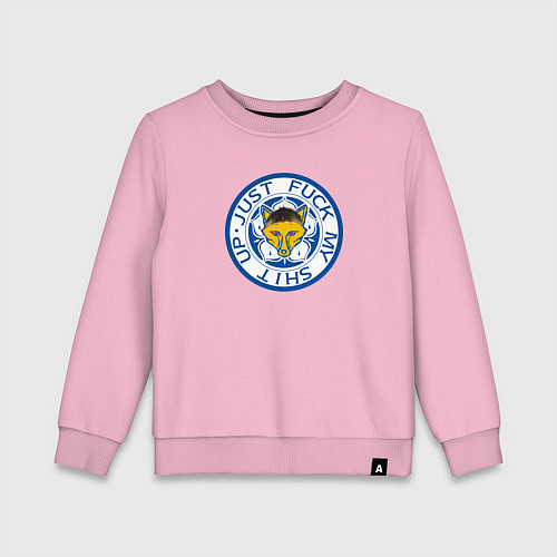 Детский свитшот Лестер альтернатива лого / Светло-розовый – фото 1