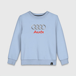 Свитшот хлопковый детский Audi brend, цвет: мягкое небо