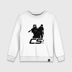 Свитшот хлопковый детский Counter-strike 2 - one color, цвет: белый