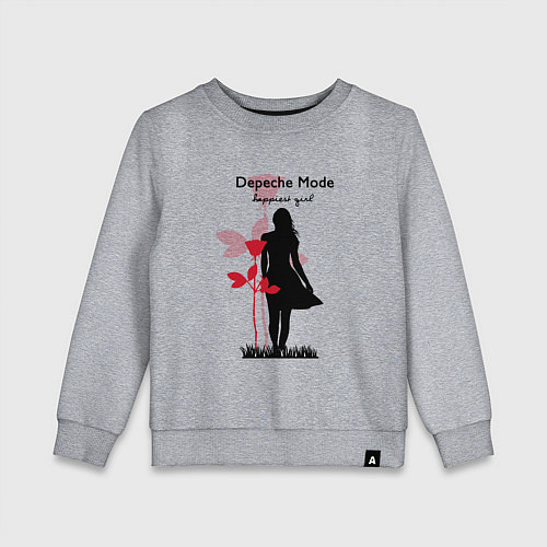 Детский свитшот Depeche Mode - Happiest Girl Collage / Меланж – фото 1