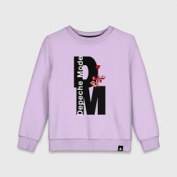 Свитшот хлопковый детский Depeche Mode - Rose Violator, цвет: лаванда