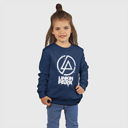 Свитшот хлопковый детский Linkin Park - white, цвет: тёмно-синий — фото 2