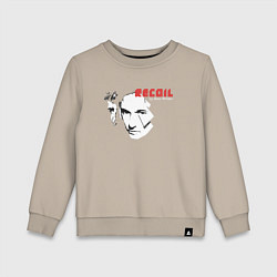 Свитшот хлопковый детский Recoil - Alan Wilder from Depeche Mode, цвет: миндальный