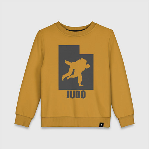 Детский свитшот Дзюдоисты / Горчичный – фото 1
