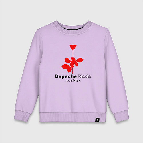 Детский свитшот Depeche Mode - Violator album logo / Лаванда – фото 1