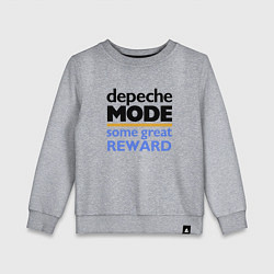 Свитшот хлопковый детский Depeche Mode - Some Great Reward, цвет: меланж