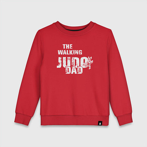 Детский свитшот The walking judo dad / Красный – фото 1