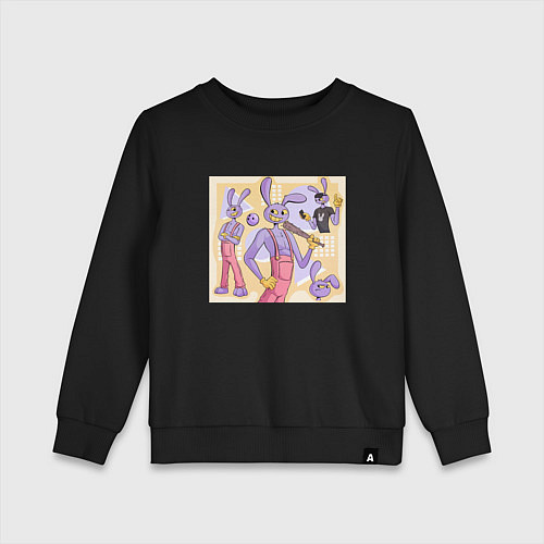 Детский свитшот Джекс Удивительный цифровой цирк / Черный – фото 1