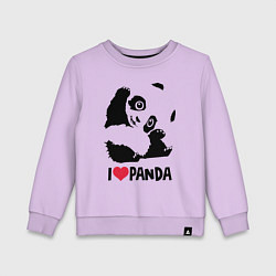 Детский свитшот I love panda