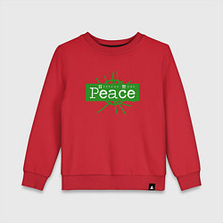 Свитшот хлопковый детский Depeche Mode - Peace wh, цвет: красный