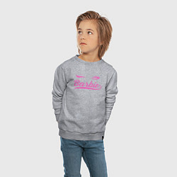 Свитшот хлопковый детский Barbie blink, цвет: меланж — фото 2