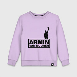 Свитшот хлопковый детский Armin van buuren, цвет: лаванда