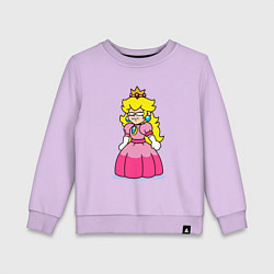 Свитшот хлопковый детский Принцесса с Марио, цвет: лаванда