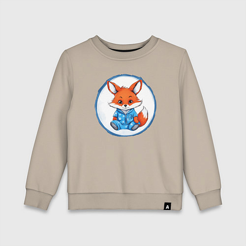 Детский свитшот Милый Лапутик / Миндальный – фото 1