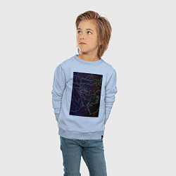 Свитшот хлопковый детский Ковбой Бибоп Спайк Шпигель, цвет: мягкое небо — фото 2
