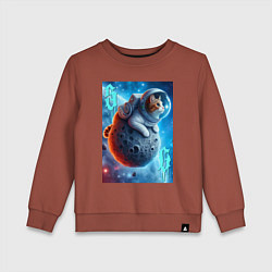 Детский свитшот Space cat - ai art