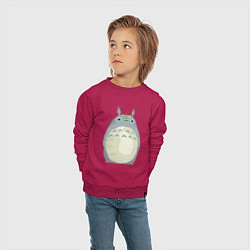 Свитшот хлопковый детский Neighbor Totoro, цвет: маджента — фото 2