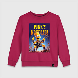 Детский свитшот Bart Simpson - punks not dead