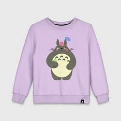 Свитшот хлопковый детский Totoro game, цвет: лаванда