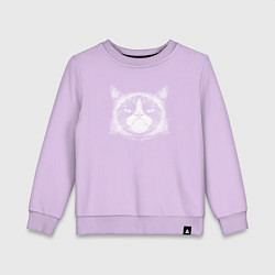 Свитшот хлопковый детский Мем Grumpy cat, цвет: лаванда
