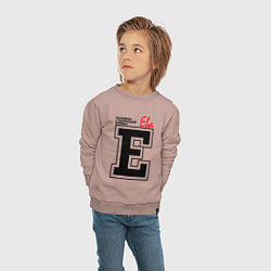 Свитшот хлопковый детский Ева человек с большой буквы, цвет: пыльно-розовый — фото 2