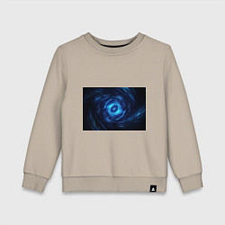 Детский свитшот Взрыв синий геометрической абстракции