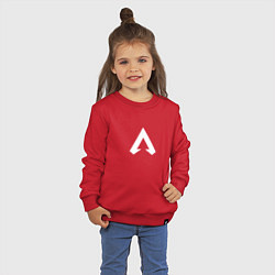 Свитшот хлопковый детский Logo apex, цвет: красный — фото 2