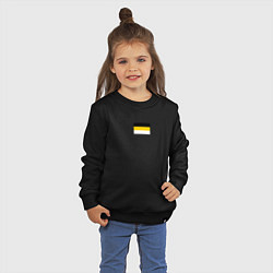 Свитшот хлопковый детский Rus empire minimalism, цвет: черный — фото 2