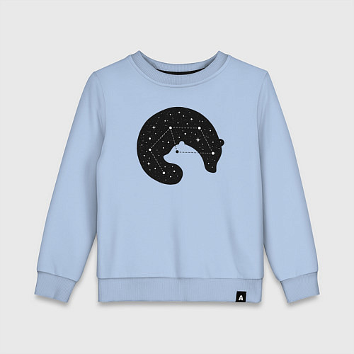 Детский свитшот Большая медведица в космосе / Мягкое небо – фото 1