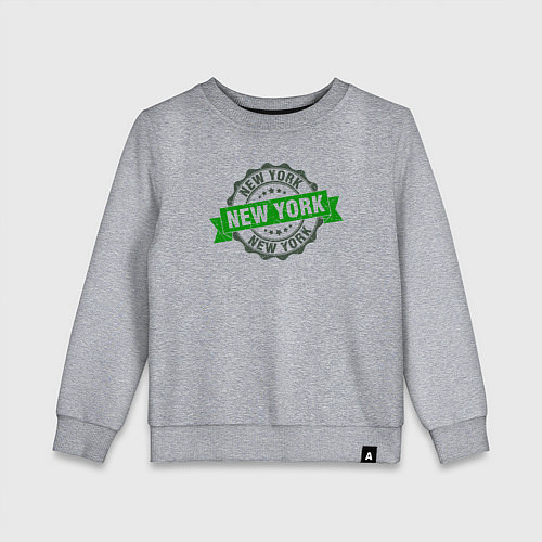 Детский свитшот Стиль Нью-Йорк / Меланж – фото 1