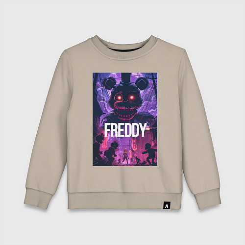 Детский свитшот Freddy - мишка Фредди / Миндальный – фото 1