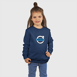 Свитшот хлопковый детский Volvo logo, цвет: тёмно-синий — фото 2