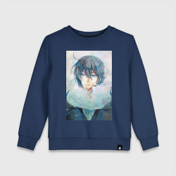 Свитшот хлопковый детский Ванитас, цвет: тёмно-синий
