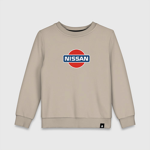 Детский свитшот Nissan avto brend / Миндальный – фото 1