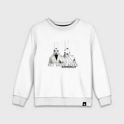Свитшот хлопковый детский Pet Shop Boys - Annually, цвет: белый
